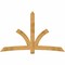 Ekena Millwork Davenport Rough Sawn Timber Gable Bracket, Western Red Cedar, 96"W x 60"H x 2"D x 6"F, 15/12 Pitch GBW096X60X0206DAV00RWR - alternate 1